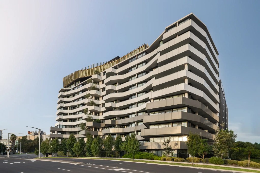 Contemporary apartment architecture photographed in Melbourne