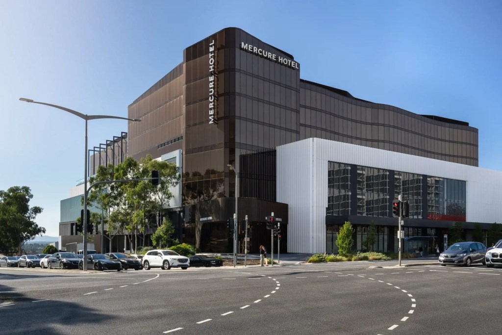 Commercial hotel architecture photographed in Melbourne