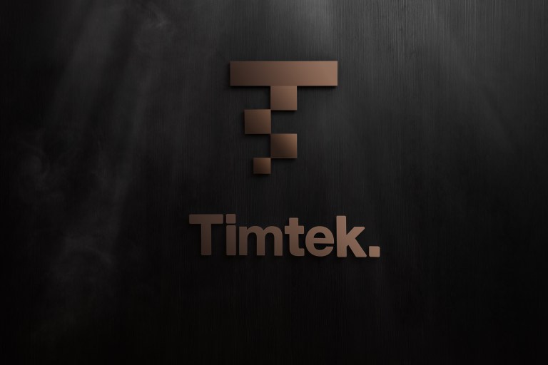 Finished TimTek showroom wall and illuminated logo in South Melbourne