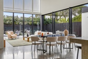 Dining and living area opening to the garden at 1 Carrigal Street